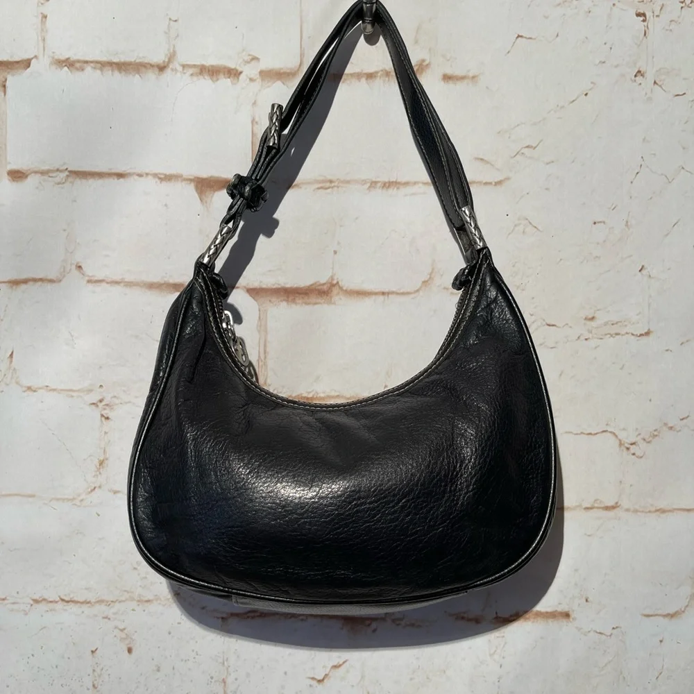 The Sak Black Leather Hobo Shoulder Bag